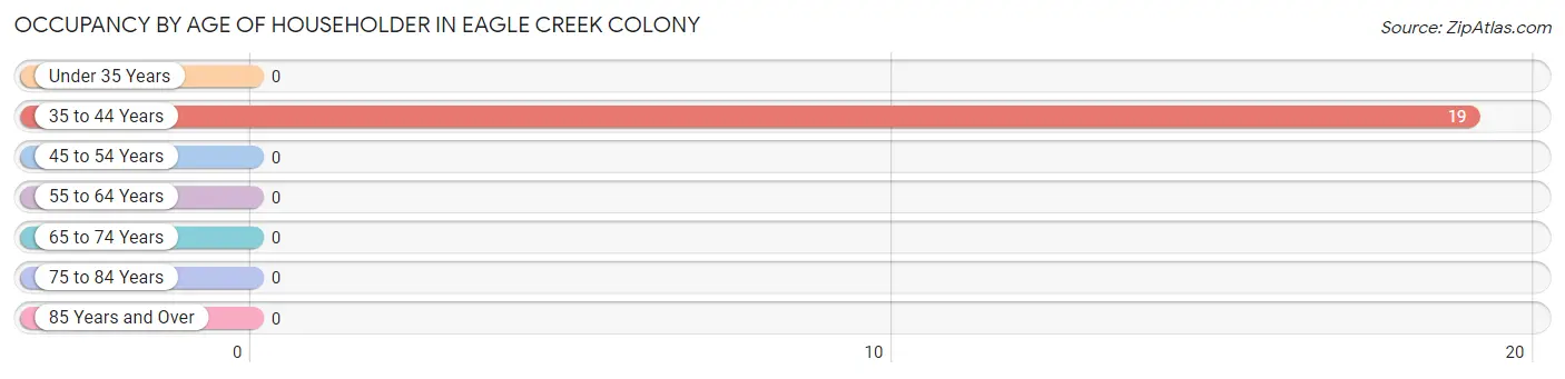 Occupancy by Age of Householder in Eagle Creek Colony