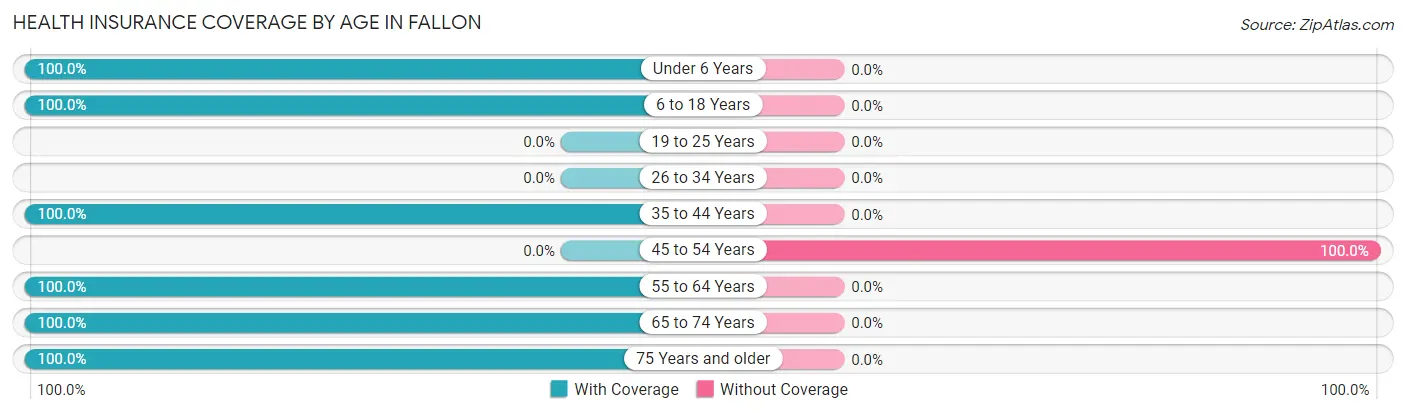 Health Insurance Coverage by Age in Fallon