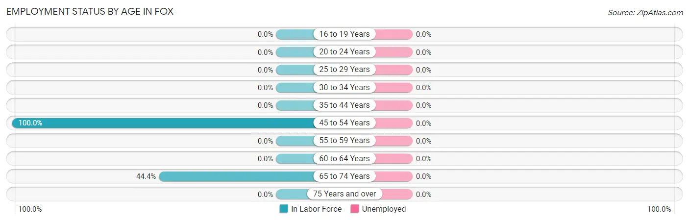 Employment Status by Age in Fox