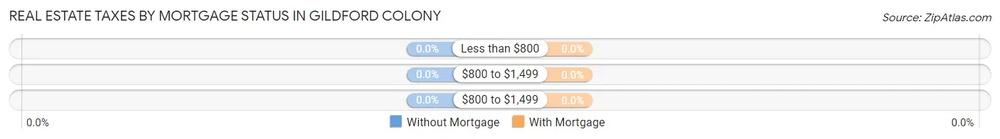 Real Estate Taxes by Mortgage Status in Gildford Colony