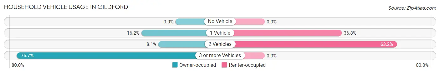 Household Vehicle Usage in Gildford