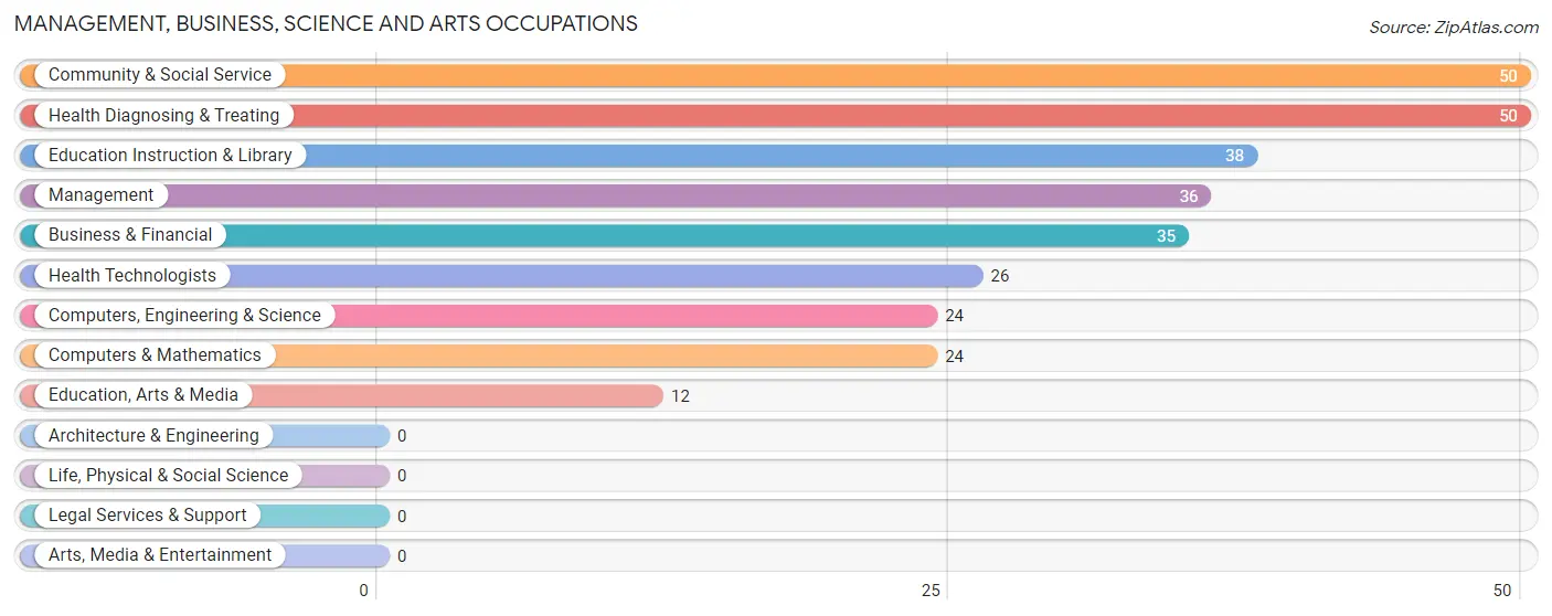 Management, Business, Science and Arts Occupations in Harlem