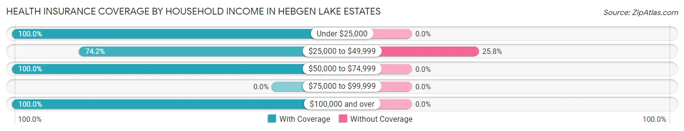 Health Insurance Coverage by Household Income in Hebgen Lake Estates