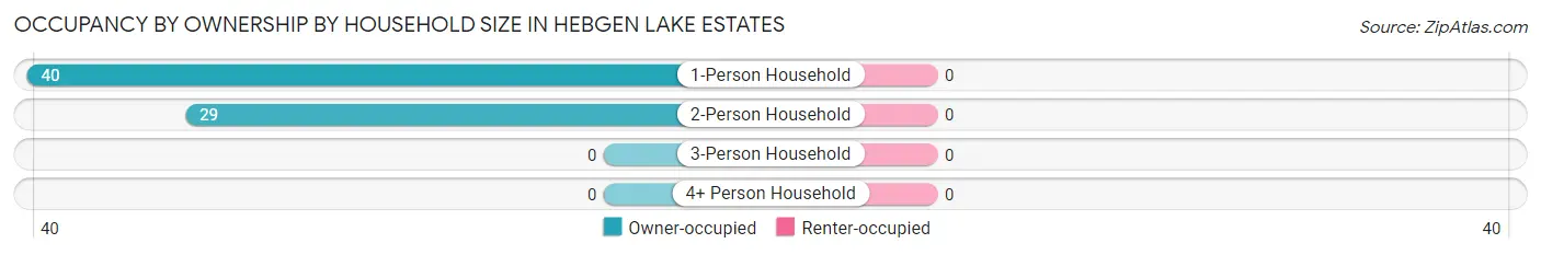 Occupancy by Ownership by Household Size in Hebgen Lake Estates