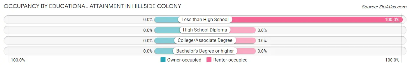 Occupancy by Educational Attainment in Hillside Colony