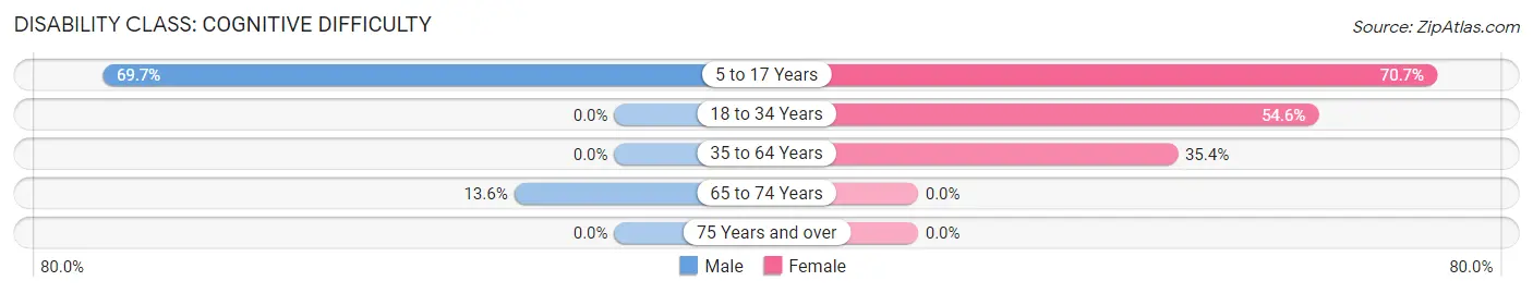 Disability in Jefferson City: <span>Cognitive Difficulty</span>