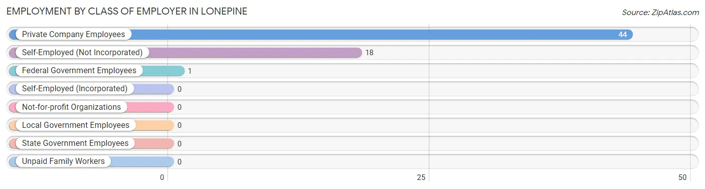 Employment by Class of Employer in Lonepine