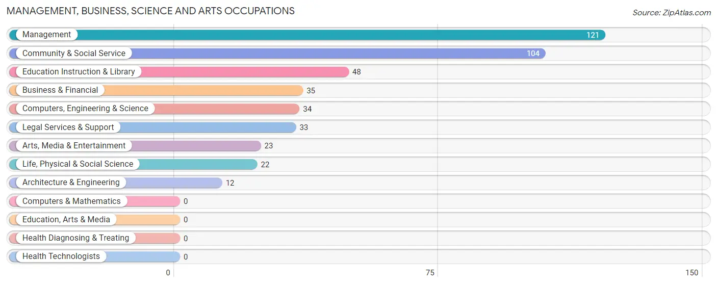 Management, Business, Science and Arts Occupations in Manhattan