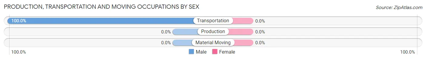 Production, Transportation and Moving Occupations by Sex in Maverick Mountain