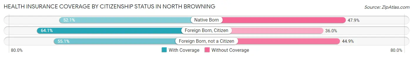 Health Insurance Coverage by Citizenship Status in North Browning