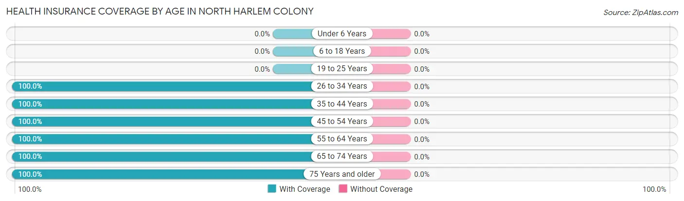 Health Insurance Coverage by Age in North Harlem Colony