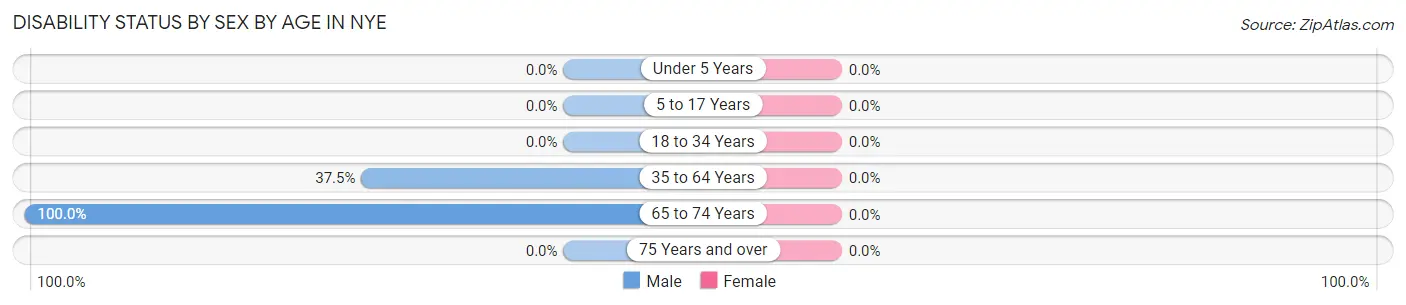 Disability Status by Sex by Age in Nye