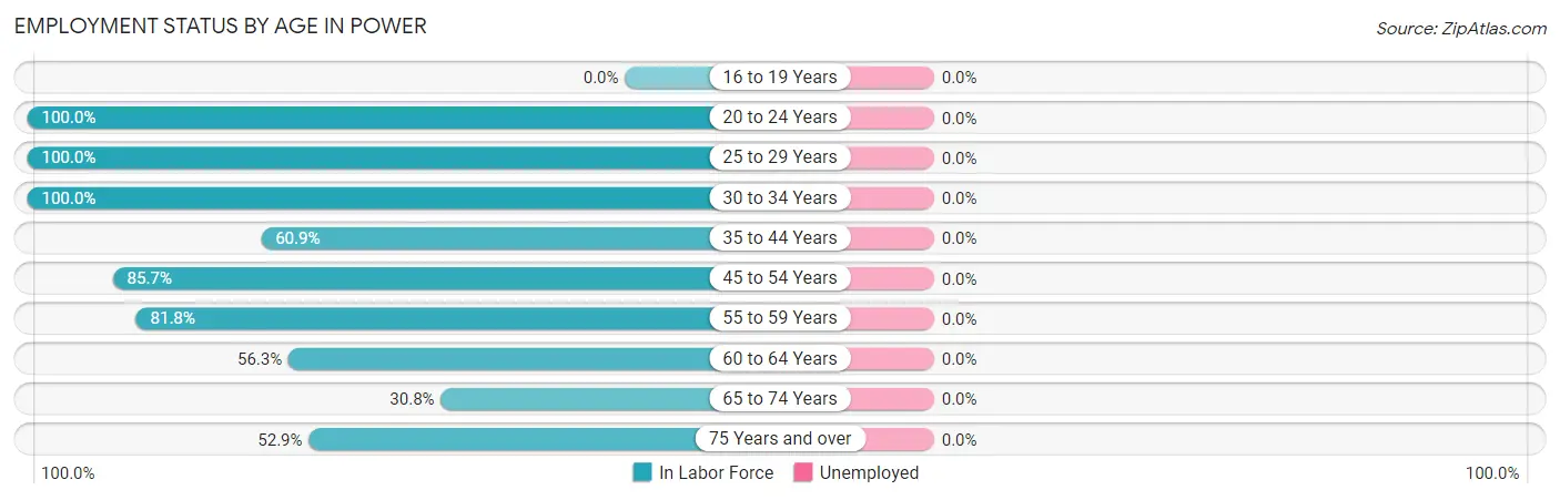Employment Status by Age in Power