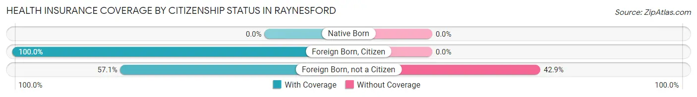 Health Insurance Coverage by Citizenship Status in Raynesford