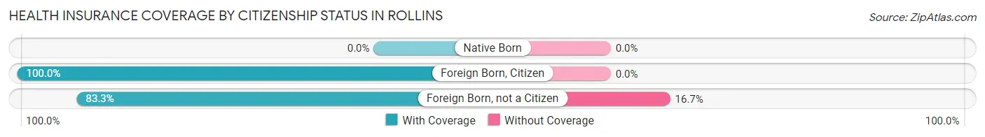 Health Insurance Coverage by Citizenship Status in Rollins