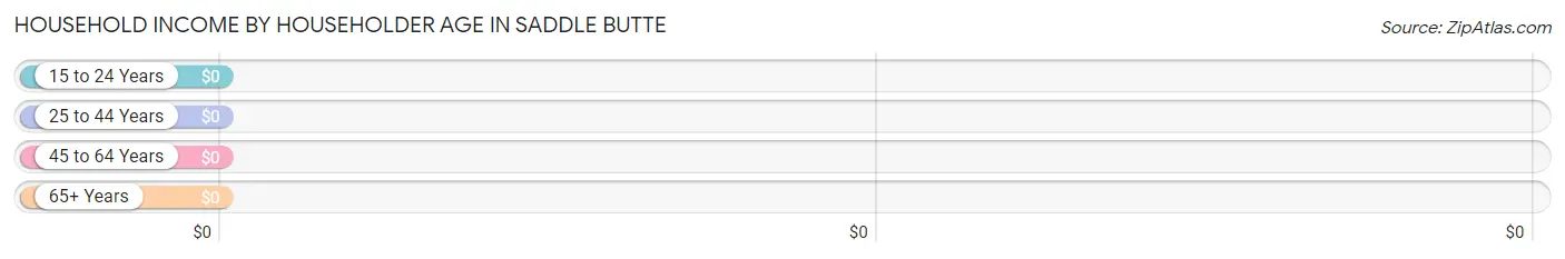 Household Income by Householder Age in Saddle Butte