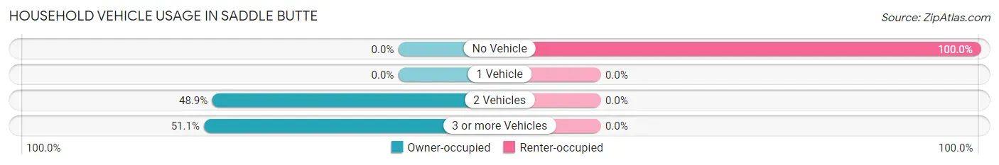 Household Vehicle Usage in Saddle Butte