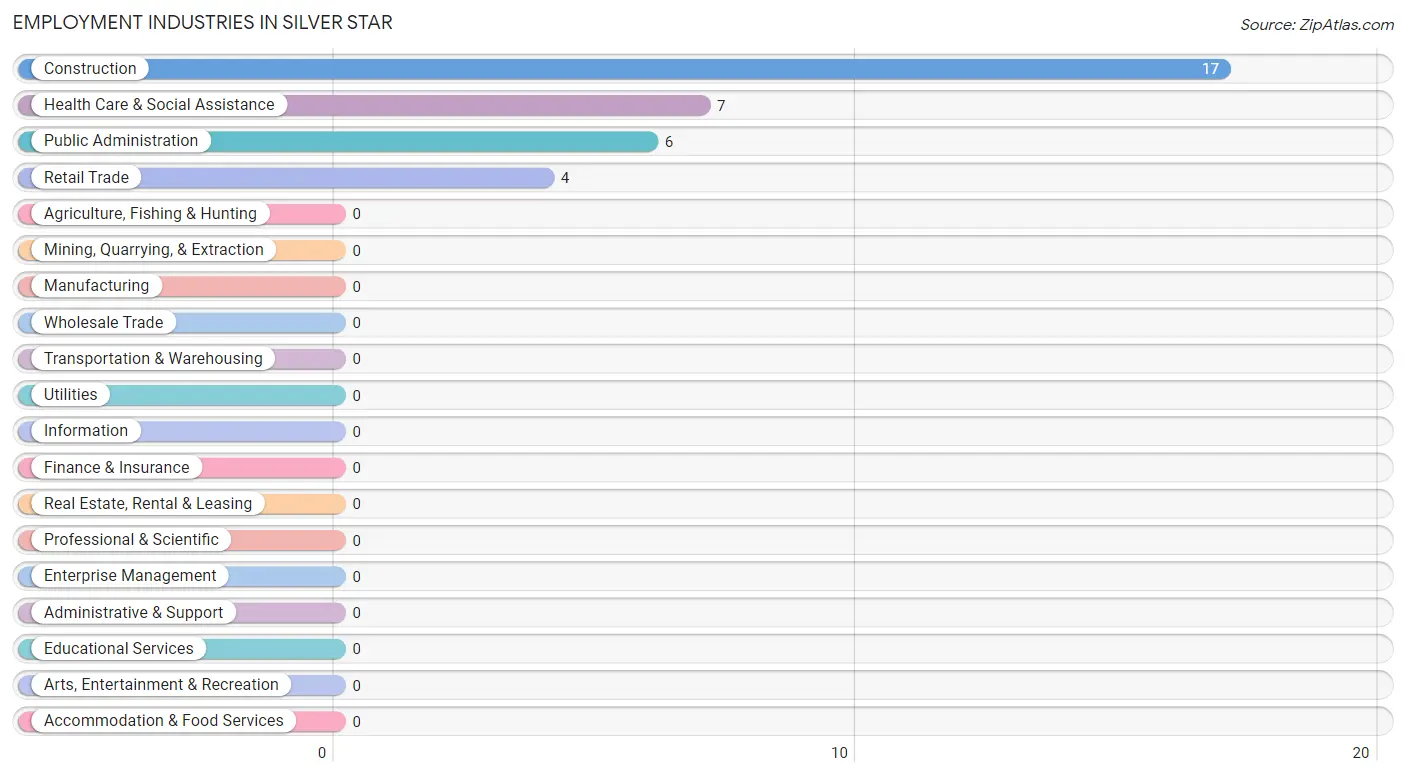 Employment Industries in Silver Star
