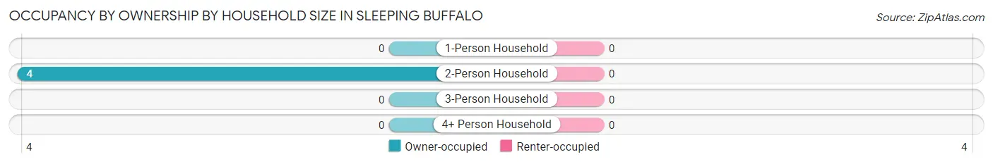 Occupancy by Ownership by Household Size in Sleeping Buffalo
