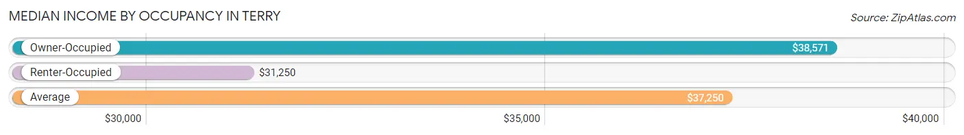 Median Income by Occupancy in Terry