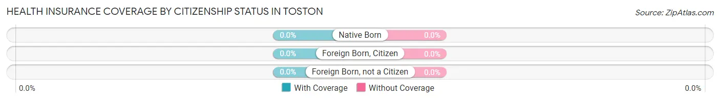 Health Insurance Coverage by Citizenship Status in Toston