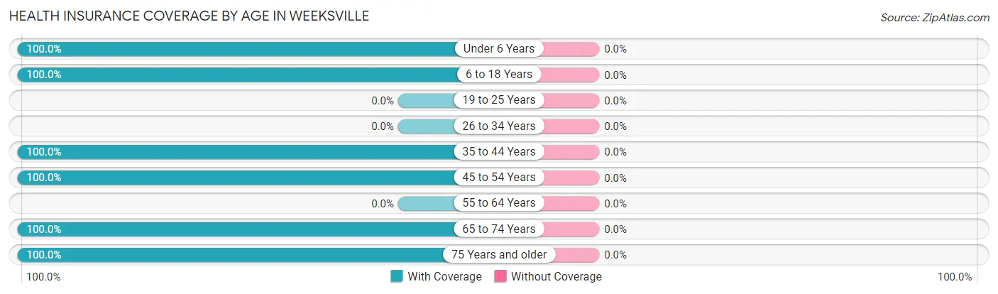 Health Insurance Coverage by Age in Weeksville