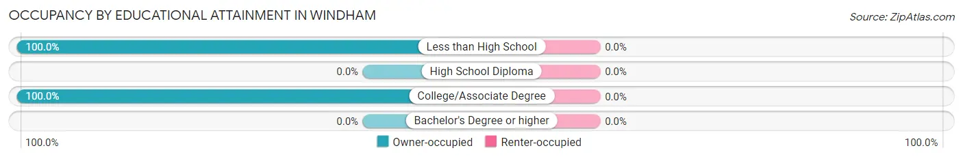 Occupancy by Educational Attainment in Windham