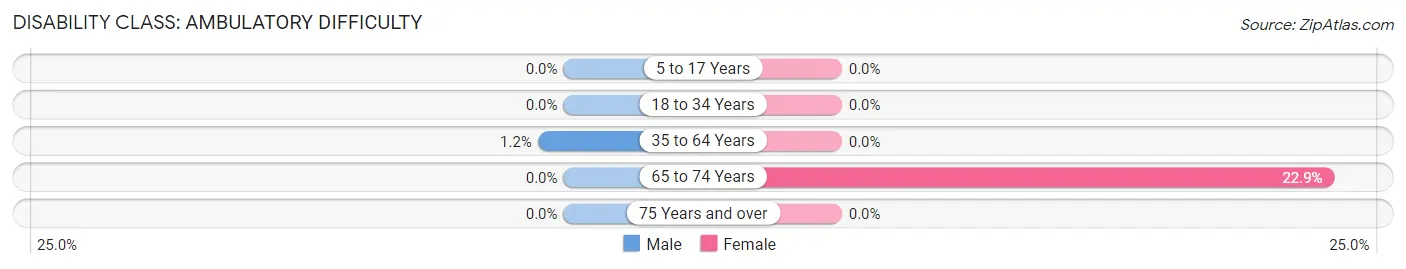 Disability in Wye: <span>Ambulatory Difficulty</span>