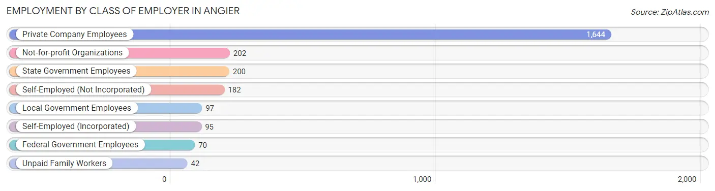 Employment by Class of Employer in Angier