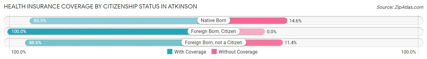 Health Insurance Coverage by Citizenship Status in Atkinson