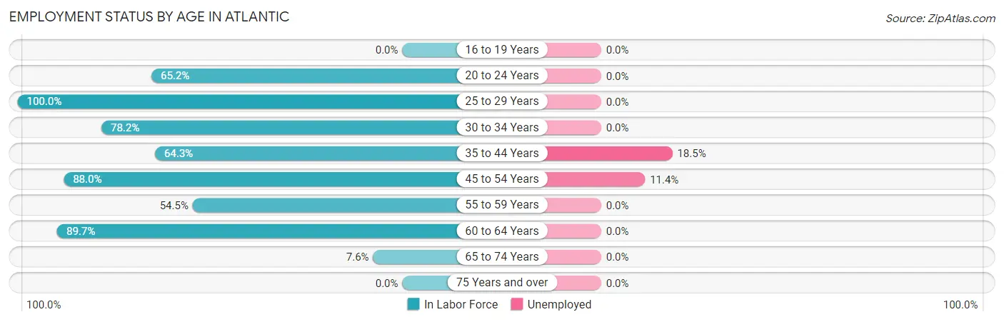 Employment Status by Age in Atlantic