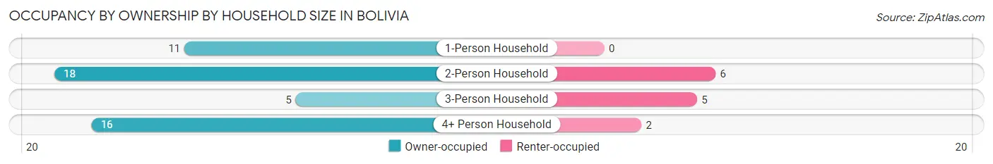 Occupancy by Ownership by Household Size in Bolivia