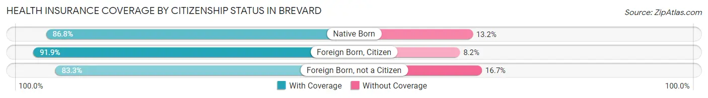 Health Insurance Coverage by Citizenship Status in Brevard