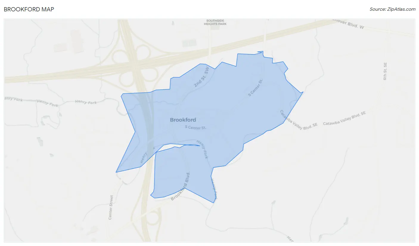 Brookford Map