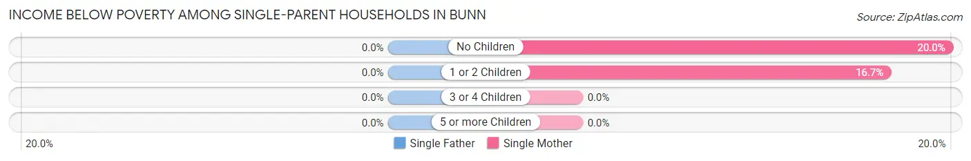Income Below Poverty Among Single-Parent Households in Bunn