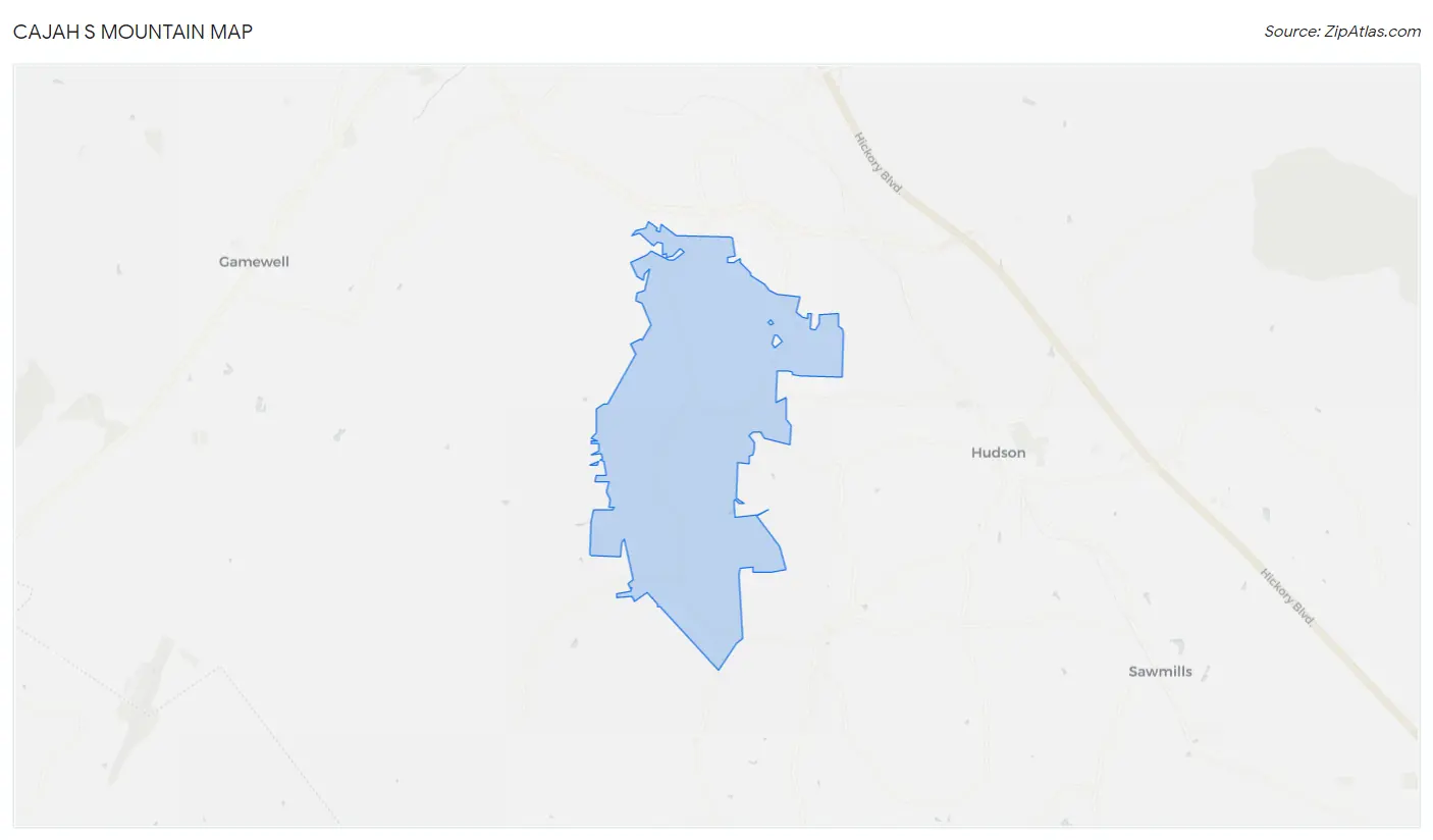 Cajah s Mountain Map