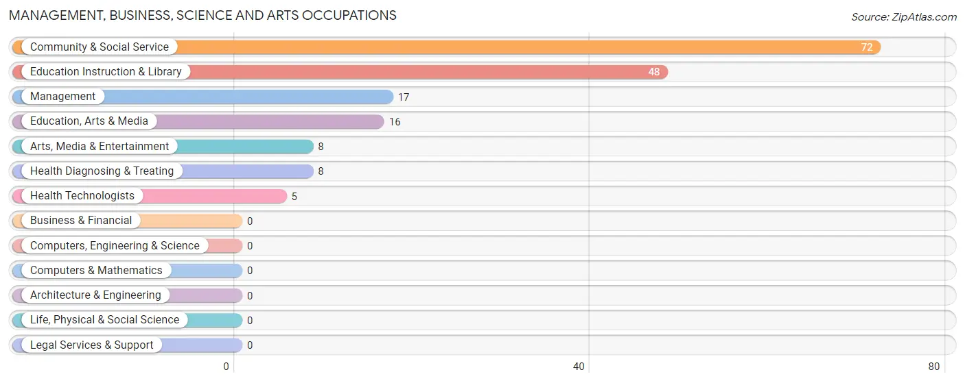 Management, Business, Science and Arts Occupations in Candor