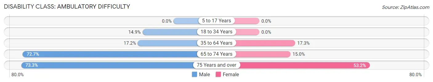 Disability in Chadbourn: <span>Ambulatory Difficulty</span>