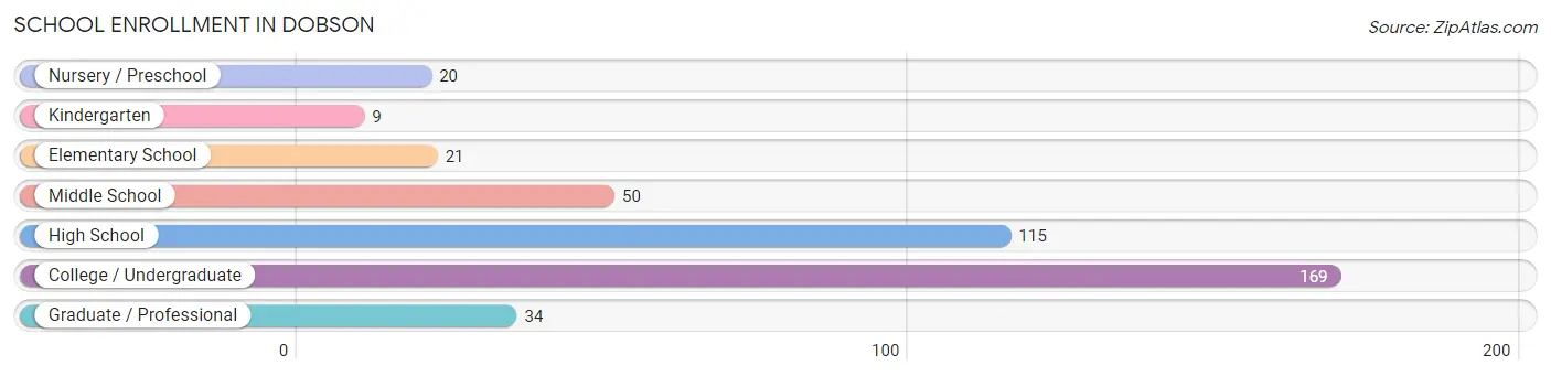 School Enrollment in Dobson