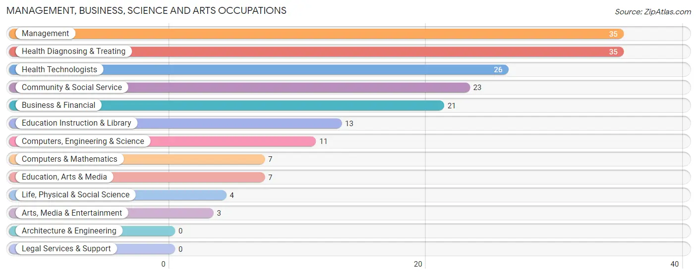 Management, Business, Science and Arts Occupations in Dortches