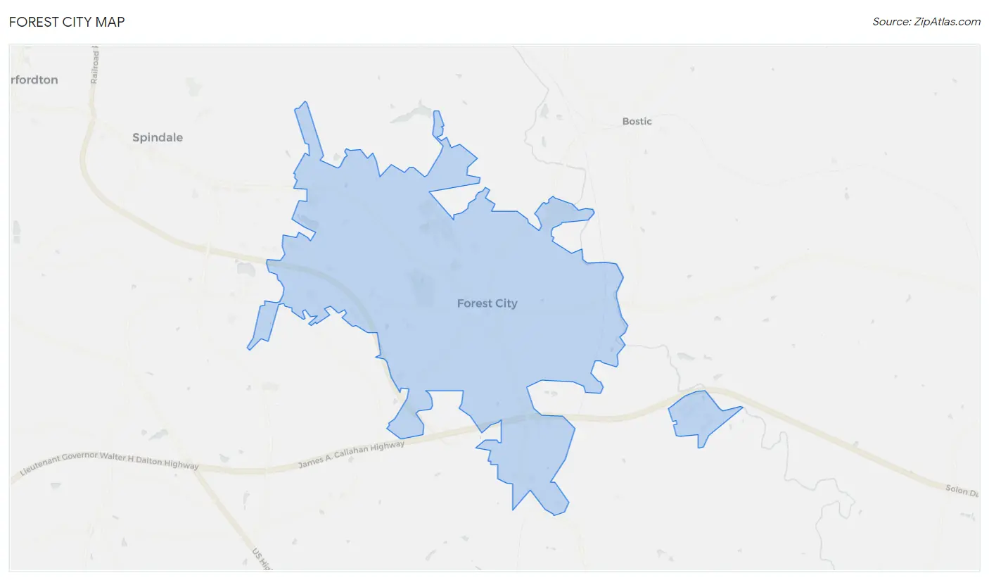 Forest City Map
