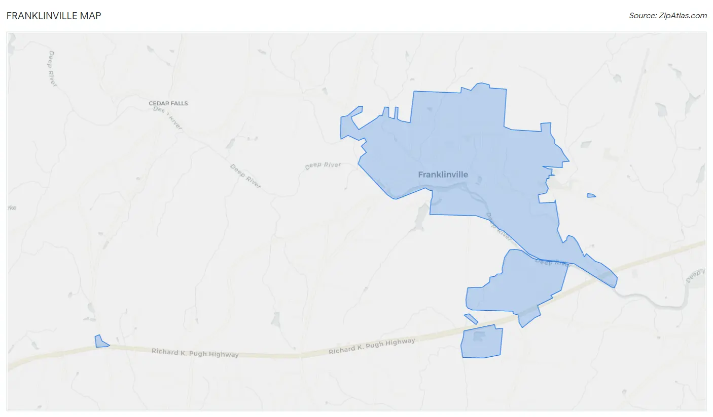 Franklinville Map