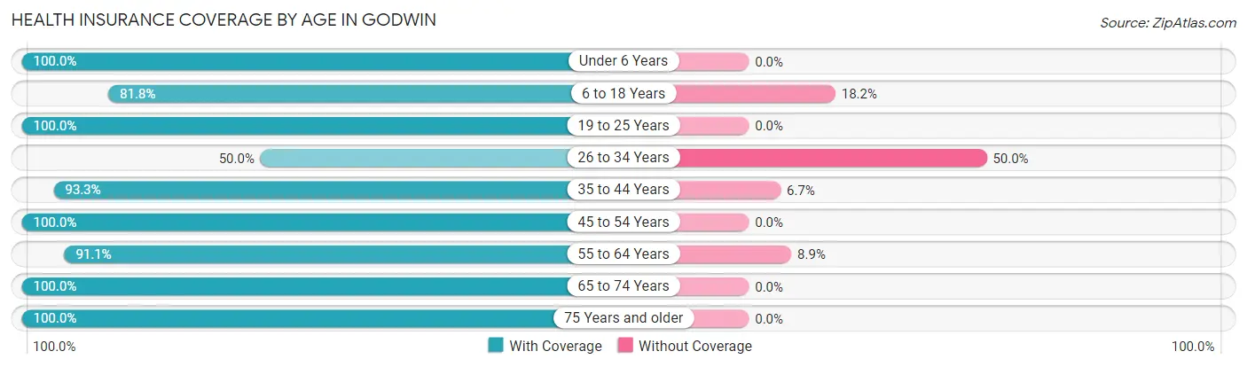 Health Insurance Coverage by Age in Godwin