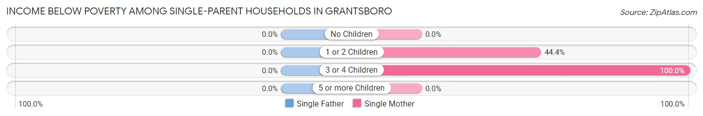Income Below Poverty Among Single-Parent Households in Grantsboro