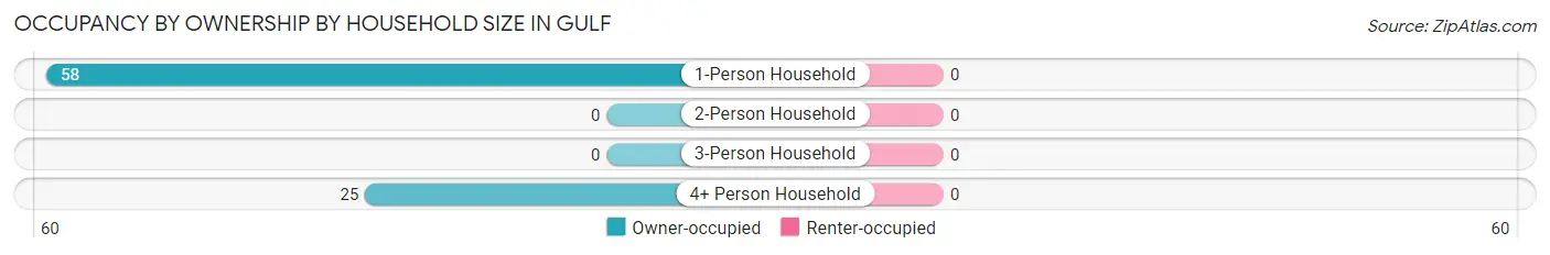 Occupancy by Ownership by Household Size in Gulf