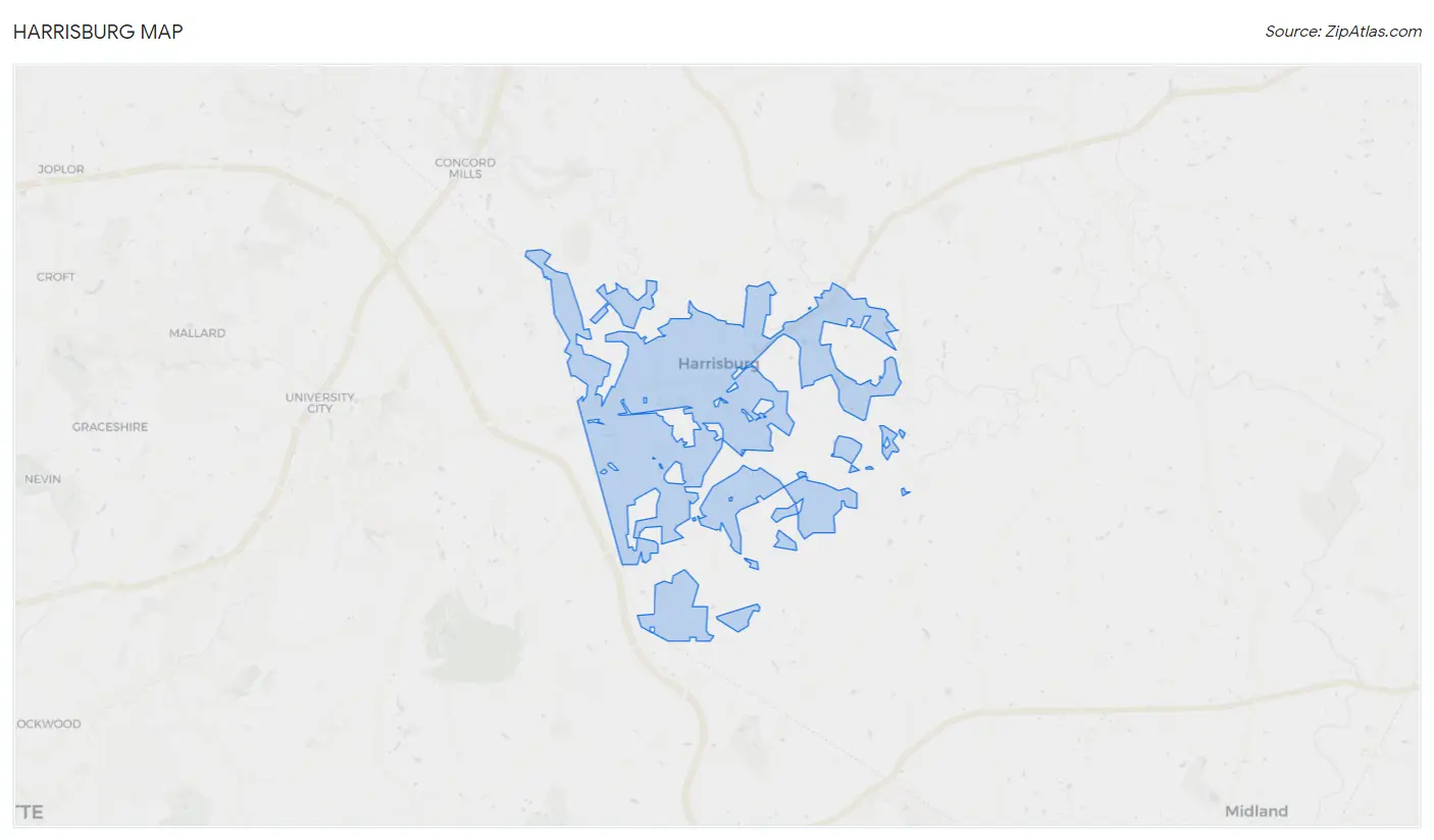 Harrisburg Map