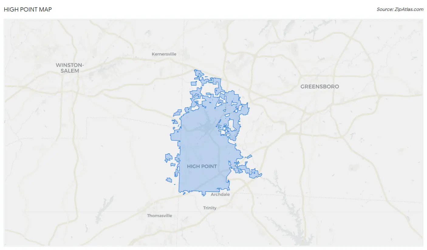 High Point Map