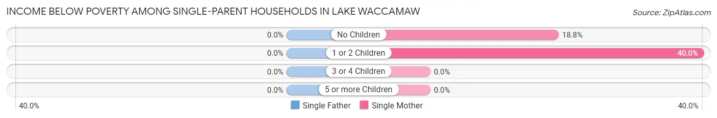 Income Below Poverty Among Single-Parent Households in Lake Waccamaw