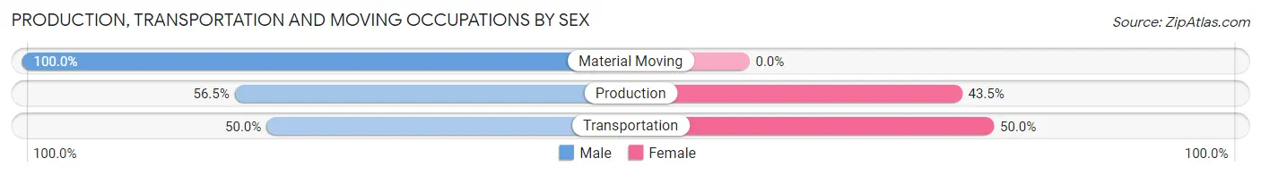 Production, Transportation and Moving Occupations by Sex in Lattimore