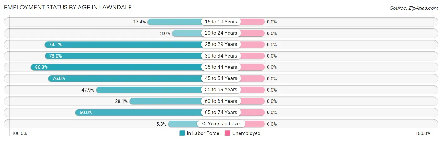 Employment Status by Age in Lawndale